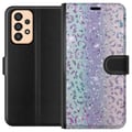 Pikkukuva 1 / 3: Yhteensopiva Lompakkokotelo Samsung Galaxy A33 5G Glitter Leopard