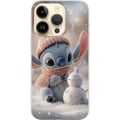 Miniatyrbild 1 av 3: Kompatibelt Mobilskal till Apple iPhone 14 Pro Stitch snögubbe vinter söt blue alien kawaii christmas cosy snow cute holiday adorable poster