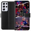 Pikkukuva 1 / 3: Yhteensopiva Lompakkokotelo Samsung Galaxy S21 Ultra 5G Yamal Jalkapalloilija Barcelona-tähti