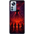 Miniatyrbillede 1 af 3: Kompatibel Mobilcover til Xiaomi 12 Pro Mørk fantasyillustration inspireret af Stranger Things med overnaturligt væsen, lyn og cyklende børn i et int