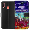 Pikkukuva 1 / 2: Yhteensopiva Lompakkokotelo Samsung Galaxy A20e MineCraft