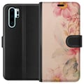 Miniatyrbillede 1 af 3: Kompatibel Tegnebogsetui til Huawei P30 Pro Farverige Blomster