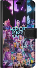 Miniatyrbillede 3 af 3: Kompatibel Tegnebogsetui til Samsung Galaxy A41 KPop Demon Hunters mørk anime-vinylfigur