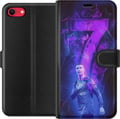 Miniatyrbillede 1 af 3: Kompatibel Tegnebogsetui til Apple iPhone SE (2020) Ronaldo 7 - Fodboldlegende i Handling for Fans
