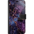 Miniatyrbillede 3 af 3: Kompatibel Tegnebogsetui til Samsung Galaxy S9+ Marmor Blå Lilla