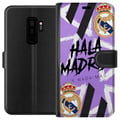 Miniatyrbillede 1 af 3: Kompatibel Tegnebogsetui til Samsung Galaxy S9+ Lilla Hala Madrid-design med klubemblem og kraftfuld sportsgrafik, perfekt til fodboldfans, der elske