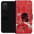 Miniatyrbilde 1 av 2: Kompatibelt Lommeboketui til Samsung Galaxy A03s Bukayo Saka Arsenal England 16 målgivende pasninger til tross for skade fotball ving rask kreativ of