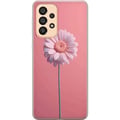 Pikkukuva 1 / 3: Yhteensopiva Puhelinkuori Samsung Galaxy A33 5G Yksinkertainen vaaleanpunainen kukka vaalealla taustalla elegantti minimalistinen design täydellinen