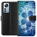 Miniatyrbillede 1 af 3: Kompatibel Tegnebogsetui til Xiaomi 12 Pro Blomst