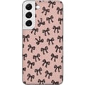 Pikkukuva 1 / 3: Yhteensopiva Puhelinkuori Samsung Galaxy S22 5G rusettikuvio leopardi rusetit vaaleanpunainen söpö muoti tyttömäinen retro design painatus tapetti ty