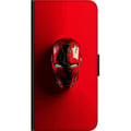 Miniatyrbild 2 av 2: Kompatibelt Plånboksfodral till Samsung Galaxy A20s Iron Man Marvel hjälm poster Avengers Tony Stark mask röd superhero retro comic illustration desi
