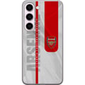 Pikkukuva 1 / 3: Yhteensopiva Puhelinkuori Samsung Galaxy S23 Arsenal FC:n vaakuna jalkapalloseura juliste Gunners Premier League -logo punainen valkoinen tausta retr