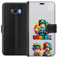 Miniatyrbild 1 av 2: Kompatibelt Plånboksfodral till Samsung Galaxy S8 Roblox Rainbow Gamer Design färgstark spelvärld med karaktärer i regnbågsfärger fylld av glädje och