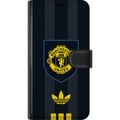 Miniatyrbilde 3 av 3: Kompatibelt Lommeboketui til Apple iPhone 12 Pro Manchester United plakat Adidas våpenskjold fotballklubb Premier League logo gul svart retro design
