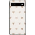 Pikkukuva 1 / 3: Yhteensopiva Puhelinkuori Google Pixel 6a Teddy-tausta - söpöt teddykarhut pehmeällä taustalla