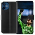 Pikkukuva 1 / 3: Yhteensopiva Lompakkokotelo Apple iPhone 12 mini Alisson Liverpool Brasilian ainoa maalivahti listalla jalkapallo maalivahti reaktiokykyinen vakaa lu