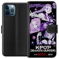 Miniatyrbillede 1 af 3: Kompatibel Tegnebogsetui til Apple iPhone 12 Pro Kpop Dæmonjægere Huntrix Stjerner Mira Zoey Rumi Lilla Idolglød