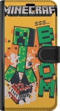 Miniatyrbillede 3 af 3: Kompatibel Tegnebogsetui til Samsung Galaxy S21+ 5G Minecraft Boom