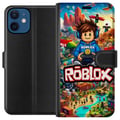 Miniatyrbillede 1 af 3: Kompatibel Tegnebogsetui til Apple iPhone 12 Roblox-univers med spilfigurer, actionfyldte eventyr og flyvende køretøjer