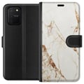Pikkukuva 1 / 3: Yhteensopiva Lompakkokotelo Samsung Galaxy S10 Lite Valkoinen marmori
