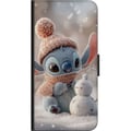 Miniatyrbilde 2 av 2: Kompatibelt Lommeboketui til Samsung Galaxy A03s Stitch snømann vinter søt blå alien kawaii jul koselig snø søt høytid bedårende plakat