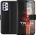 Pikkukuva 1 / 3: Yhteensopiva Lompakkokotelo Samsung Galaxy A52s 5G Tron Ares sähköinen ruudukkotyyli, moderni sci-fi-design, jossa on voimakkaita värejä, valotehoste