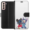 Miniatyrbillede 1 af 3: Kompatibel Tegnebogsetui til Samsung Galaxy S21 Stitch Mickey Mouse