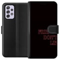 Miniatyrbillede 1 af 3: Kompatibel Tegnebogsetui til Samsung Galaxy A52s 5G Stranger Things Friends Don’t Lie – neonrødt tekstdesign med populært Stranger Things-citat fra s