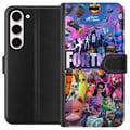 Pikkukuva 1 / 3: Yhteensopiva Lompakkokotelo Samsung Galaxy S23 Fortnite Karaktärer Spelmotiv Ikoner Gaming Design Populär