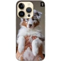 Miniatyrbillede 1 af 3: Kompatibel Mobilcover til Apple iPhone 14 Pro Sød hvalp med blå øjne og fluffy pels – perfekt til hundeelskere, der ønsker et charmerende og moderne