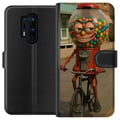 Pikkukuva 1 / 3: Yhteensopiva Lompakkokotelo OnePlus 8 Pro Italian Brainrot -kuvitus – Hauska karkkiautomaatti pyöräilee retrotyylissä
