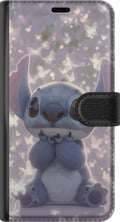 Miniatyrbild 3 av 3: Kompatibelt Plånboksfodral till Apple iPhone 14 Stitch med fjärilar söt Disney kawaii blå alien butterflies magiskt pastell drömmigt motiv poster