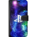 Pikkukuva 3 / 3: Yhteensopiva Lompakkokotelo OnePlus 8 Pro PlayStation-logo galaksitaustaa vasten kosminen pelidesign pelaajille ja konsolifaneille