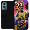 Miniatyrbilde 1 av 3: Kompatibelt Lommeboketui til OnePlus 9 Pro Basketinspirert kunstverk med nummer 23 og actionfølelse – kraftfull sportsillustrasjon med dynamisk farge