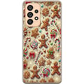 Miniatyrbilde 1 av 3: Kompatibelt Mobildeksel til Samsung Galaxy A53 5G Julemotivillustrasjon – polkagriser, pepperkaker og fargerikt julegodteri