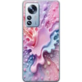 Pikkukuva 1 / 3: Yhteensopiva Puhelinkuori Xiaomi 12 Pro Pastelliroiske-design – Abstrakti taide vaaleanpunaisessa, sinisessä ja violetissa värikuviossa
