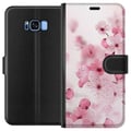 Miniatyrbilde 1 av 3: Kompatibelt Lommeboketui til Samsung Galaxy S8 Kirsebærblomst
