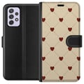 Miniatyrbild 1 av 3: Kompatibelt Plånboksfodral till Samsung Galaxy A52s 5G Heart Grid
