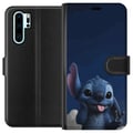 Miniatyrbilde 1 av 3: Kompatibelt Lommeboketui til Huawei P30 Pro Stitch Disney blå alien Lilo og Stitch kawaii-karakter nattehimmel stjernehimmel søt tegnekunst