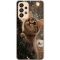Miniatyrbilde 1 av 3: Kompatibelt Mobildeksel til Samsung Galaxy A33 5G Katt som klatrer i juletre med snøfall, koselig vinterdesign perfekt for katte- og juleelskere