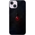 Miniatyrbillede 1 af 3: Kompatibel Mobilcover til Apple iPhone 14 Plus Mørkerød pære i mørkt miljø, elegant futuristisk design med et kunstnerisk touch til dig, der kan lide