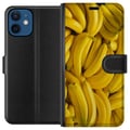 Miniatyrbilde 1 av 3: Kompatibelt Lommeboketui til Apple iPhone 12 Banana mønster