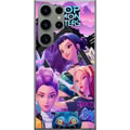 Miniatyrbilde 1 av 3: Kompatibelt Mobildeksel til Samsung Galaxy S23 Ultra K-Pop Demon Hunters animeinspirert futuristisk by med tre heltinner og lilla neonlys