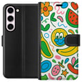 Miniatyrbillede 1 af 3: Kompatibel Tegnebogsetui til Samsung Galaxy S23 Sommerfugle Slør