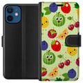 Pikkukuva 1 / 3: Yhteensopiva Lompakkokotelo Apple iPhone 12 mini Hedelmäkuvio, jossa on ananasta, melonia ja kirsikoita – värikäs design, joka levittää iloa ja kesäe