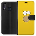 Miniatyrbild 1 av 3: Kompatibelt Plånboksfodral till Samsung Galaxy A40 Homer Simpson