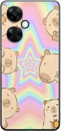 Miniatyrbild 1 av 3: Kompatibelt Mobilskal till OnePlus Nord CE 3 Lite Kawaii Capybara Galaxy Söt Anime Djur Rymdmotiv Kawaii Trend Present TikTok Design