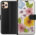 Pikkukuva 1 / 3: Yhteensopiva Lompakkokotelo Apple iPhone 11 Pro Max Painetut kukat