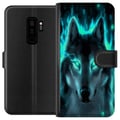 Miniatyrbillede 1 af 3: Kompatibel Tegnebogsetui til Samsung Galaxy S9+ Ulve