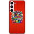 Pikkukuva 1 / 3: Yhteensopiva Puhelinkuori Samsung Galaxy S23 Roblox-hahmo peliohjaimella ja sateenkaaren väreillä, eloisa pelidesign peliharrastajille